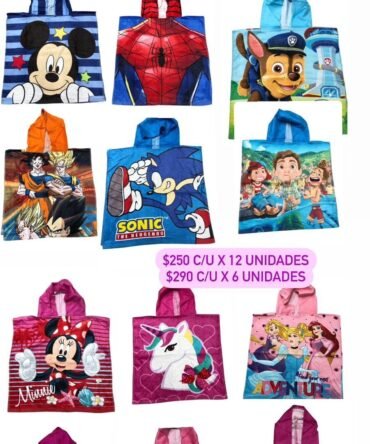 PONCHO INFANTIL ALGODÓN