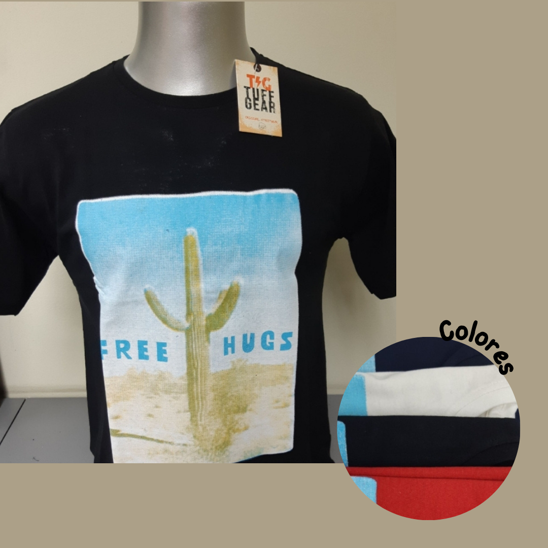 REMERA ESTAMPADA FREE HUGS