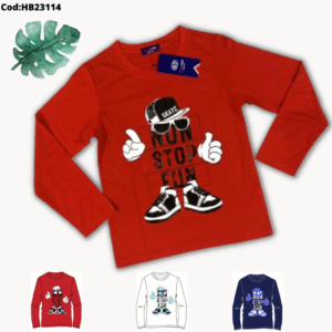 REMERA NIÑO M/LARGA