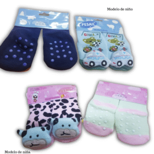 MEDIAS EN SET BEBÉ ANTIDESLIZANTE