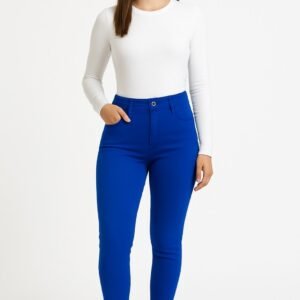 PANTALÓN TIPO JEANS GABARDINA
