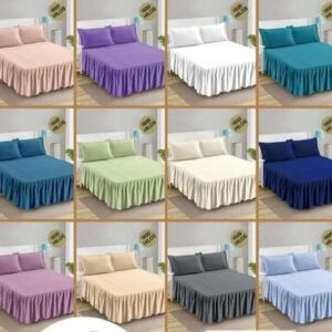 JUEGO DE SÁBANA KING CON FALDÓN