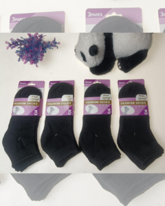 DOCE SOQUETE TOBILLERO NEGRO