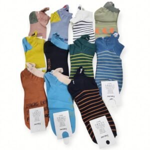 DOCE SOQUETES ALGODÓN